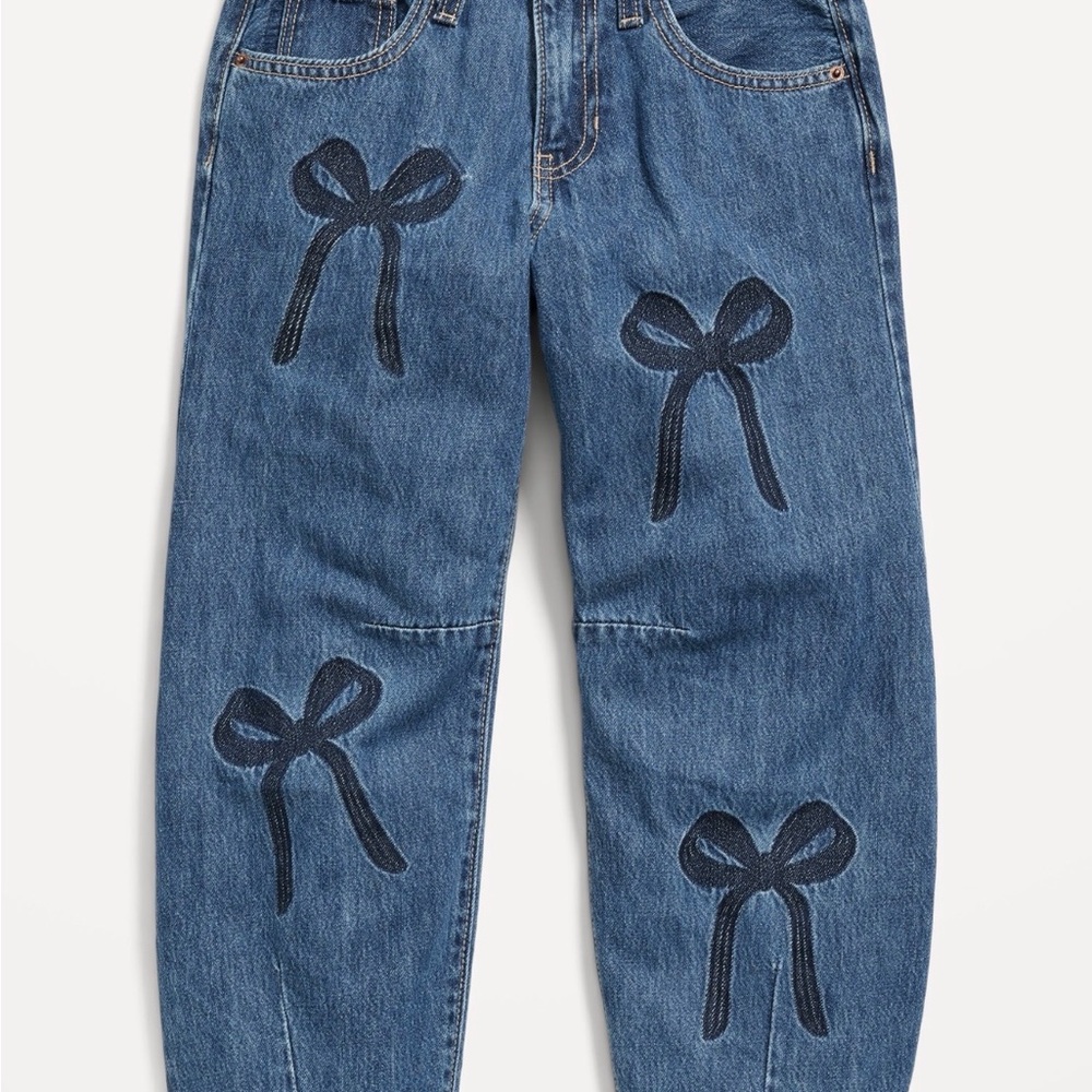 Old Navy Printed Super Baggy Barrel Leg Jeans - Picture 5 of 10